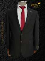 Zenga Tailored Black Suit – Office-Ready Elegance