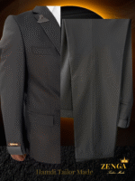 Zenga Tailored Black Suit – Office-Ready Elegance - Image 3