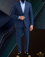 Men Navy strip suit, 	Tailor-Made Precision – Perfect fit crafted to your form. - Image 2